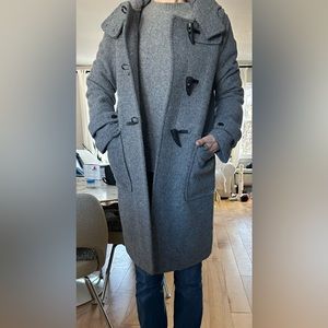 MUJI Gray Wool Blend Toggle Coat—perfect for this season!